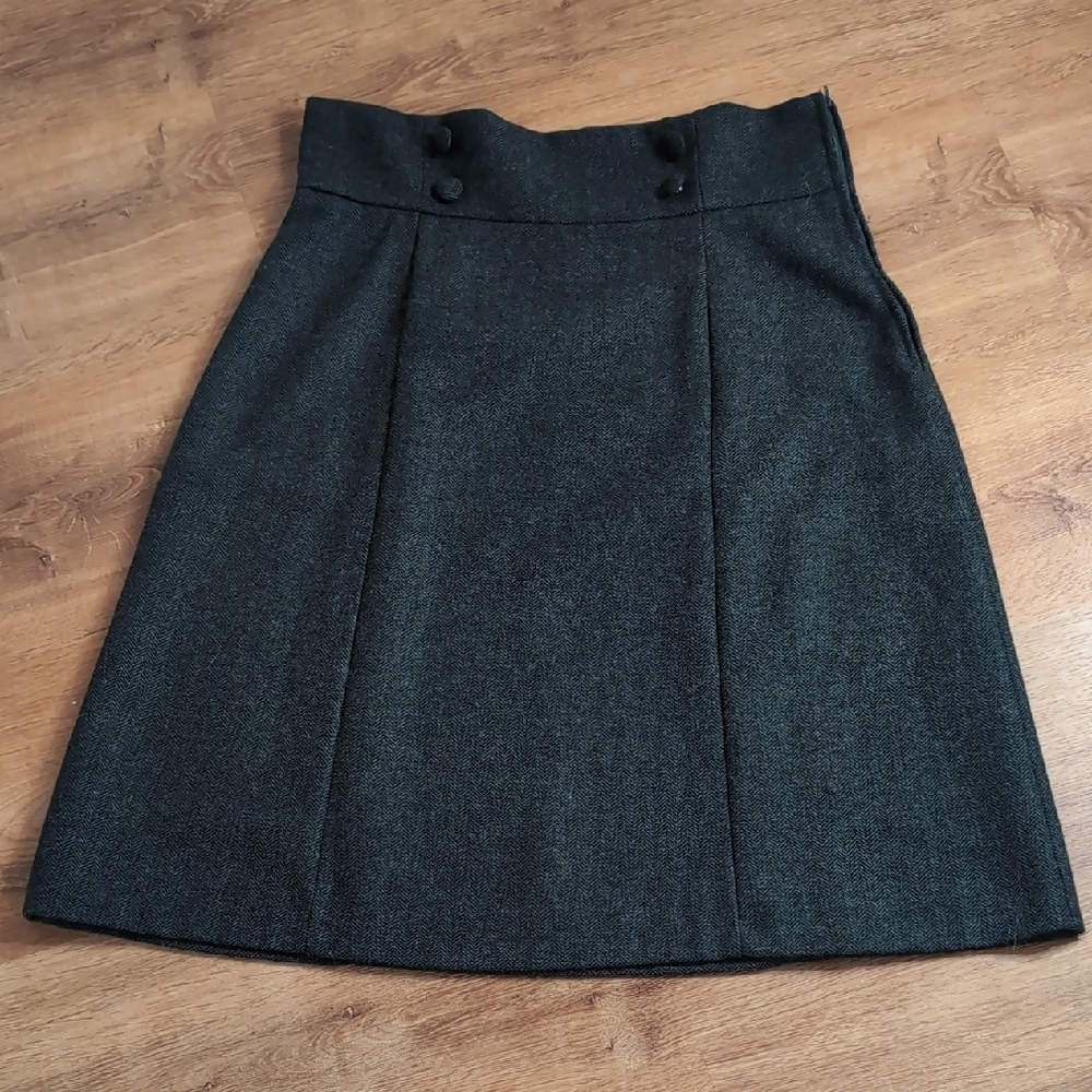 Modcloth Dark Gray A-Line Skirt